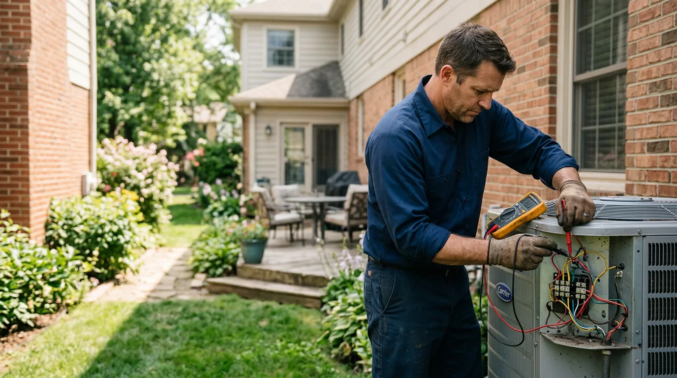 HVAC technician working near Belvue, KS